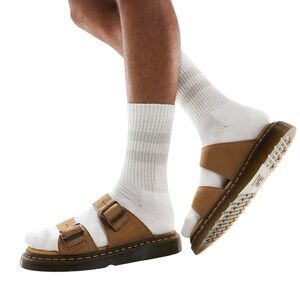 DR MARTENS Josef leather sandals slippers slides shoes women’s 9 new